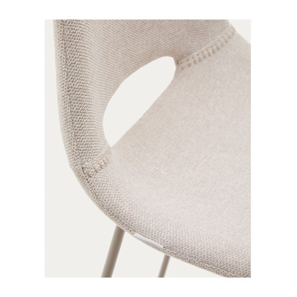 Béžová barová židle (výška sedáku 76 cm) Zahara – Kave Home-image-4
