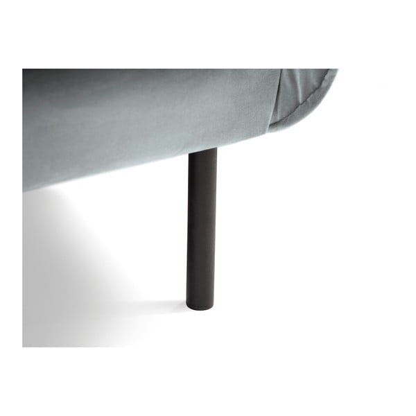 Světle šedé sametové křeslo Cosmopolitan Design Vienna-image-4