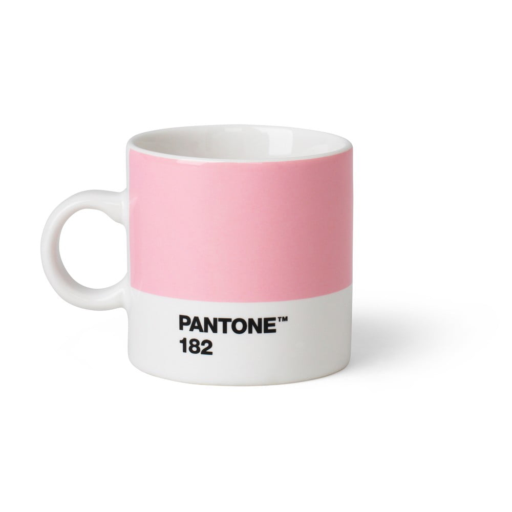 Světle růžový hrnek Pantone Espresso, 120 ml