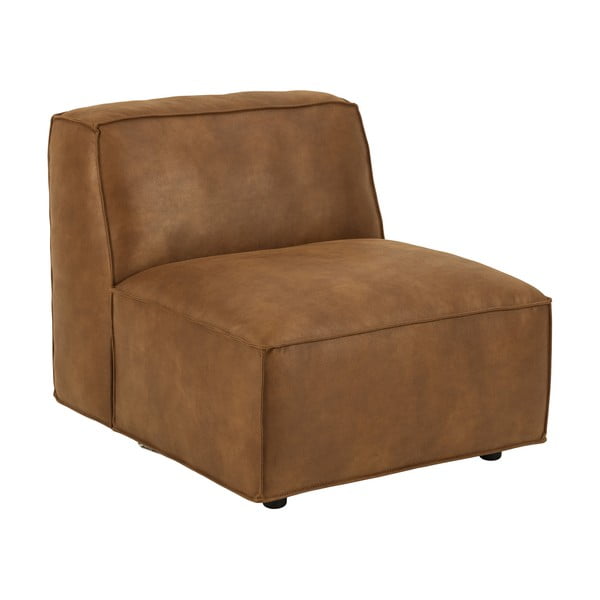 Koňakově hnědý modul pohovky (středový díl) Fairfield Kentucky – Bonami Selection-image-3