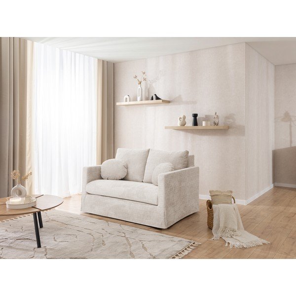 Krémová pohovka 140 cm Paphos – Ropez-image-4
