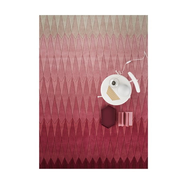 Vlněný koberec Acacia Pink, 200x300 cm