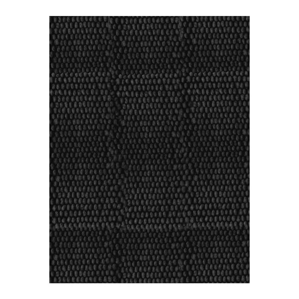 Vlněný koberec Dutch Carpets Dots Black Uni, 160 x 230 cm