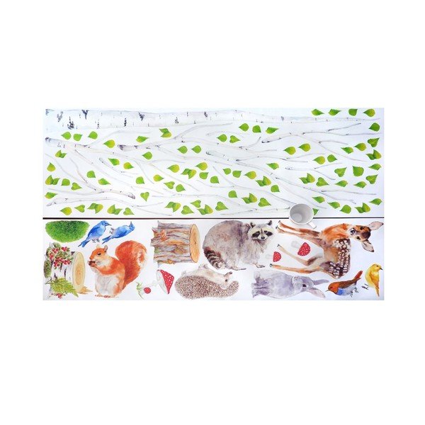 Znovu snímatelná samolepka Chocovenyl Birch Woodland-image-1