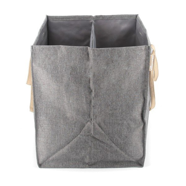Šedý látkový koš na prádlo 71 l Laundry Hub Tweed duplo – Rolser-image-3