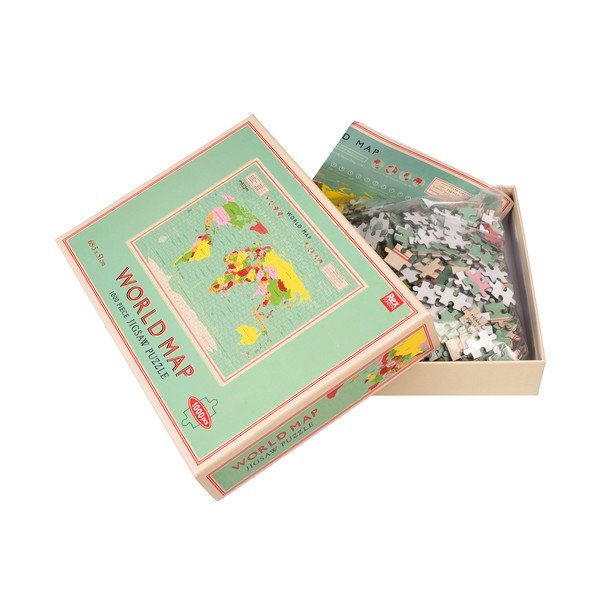 Puzzle (počet dílků 1000) World Map – Rex London-image-2