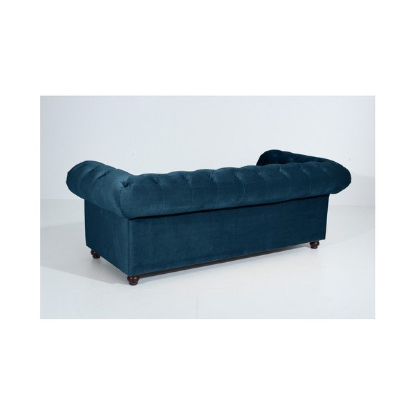 Modrá pohovka Max Winzer Orleans Velvet, 216 cm-image-4