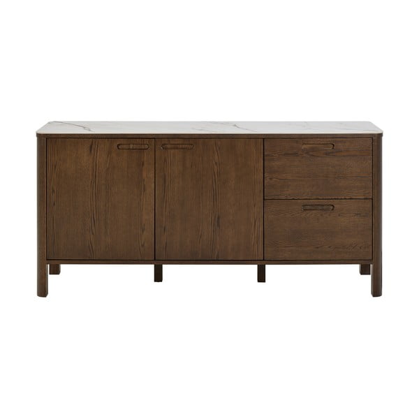 Hnědá komoda v dekoru dubu 160x75x40 cm Southampton – Actona