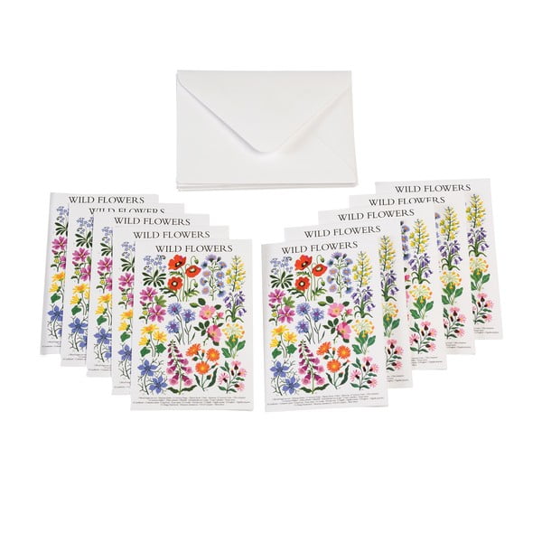 Přání v sadě 10 ks Wild Flowers – Rex London-image-1