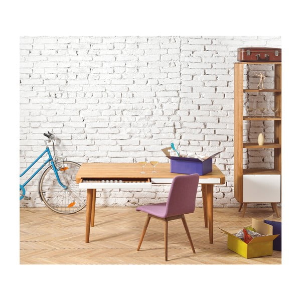 Pracovní stůl z dubového dřeva Gazzda Ena, 140 x 60 cm-image-2