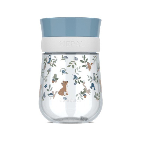 Světle modrý plastový dětský hrnek 300 ml Forest Friends – Mepal