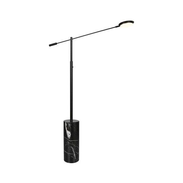 Černá LED stojací lampa (výška 145 cm) Fiore – Trio Select