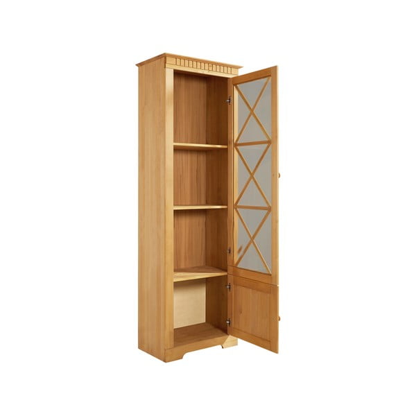 Vitrína z borovicového dřeva v přírodní barvě 180x35 cm Lisa – Støraa-image-3