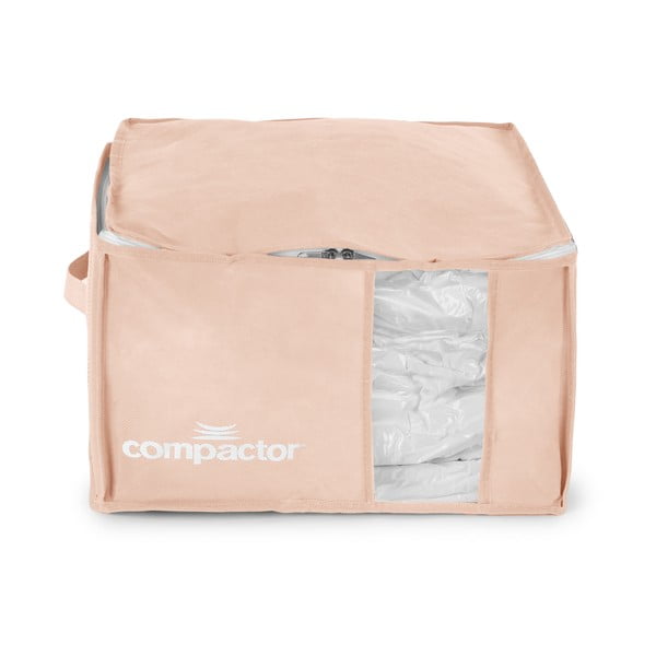Vakuový plastový úložný box na oblečení 42x40x25 cm Pink Edition – Compactor-image-3