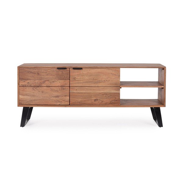 TV stolek z masivu akácie v přírodní barvě 145x60x40 cm Isar – Bizzotto