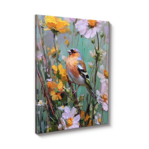 Tištěný obraz s rámem 60x80 cm Fringilla – Styler-image-3