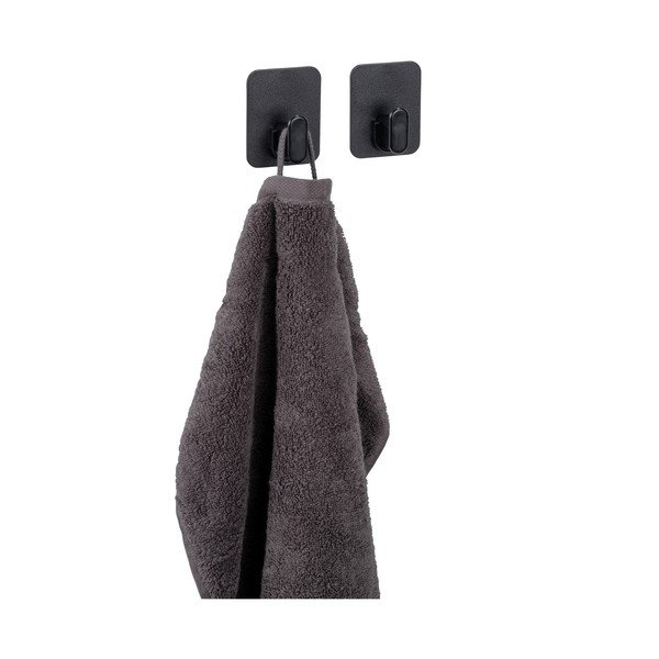 Černé plastové háčky v sadě 2 ks bez vrtání Parma – Allstar-image-1