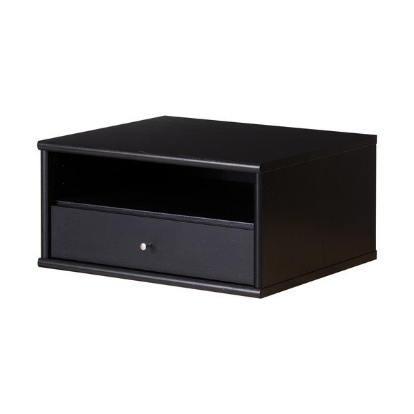 Černý závěsný noční stolek s poličkami Mistral - Hammel Furniture-image-3