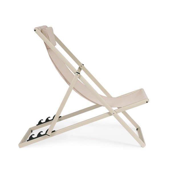 Béžové kovové zahradní lehátko Taylor – Bizzotto-image-2