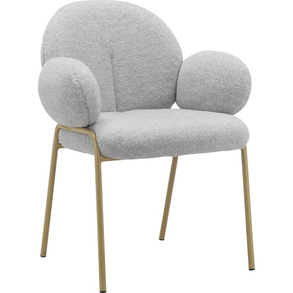 Světle šedá čalouněná jídelní křesla v sadě 2 ks s područkami Iwama – Støraa