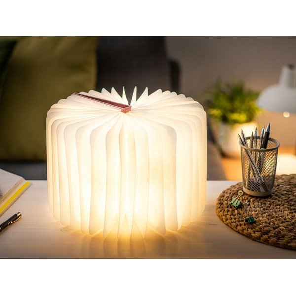 LED stolní lampa s textilním stínidlem (výška 2,5 cm) Booklight – Gingko-image-4