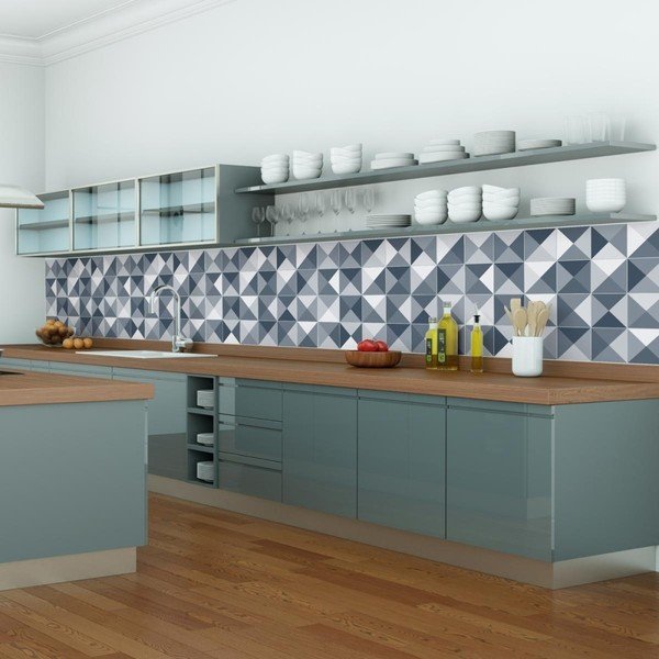 Sada 24 dekorativních samolepek na stěnu Ambiance Azulejos Shades, 10 x 10 cm-image-1