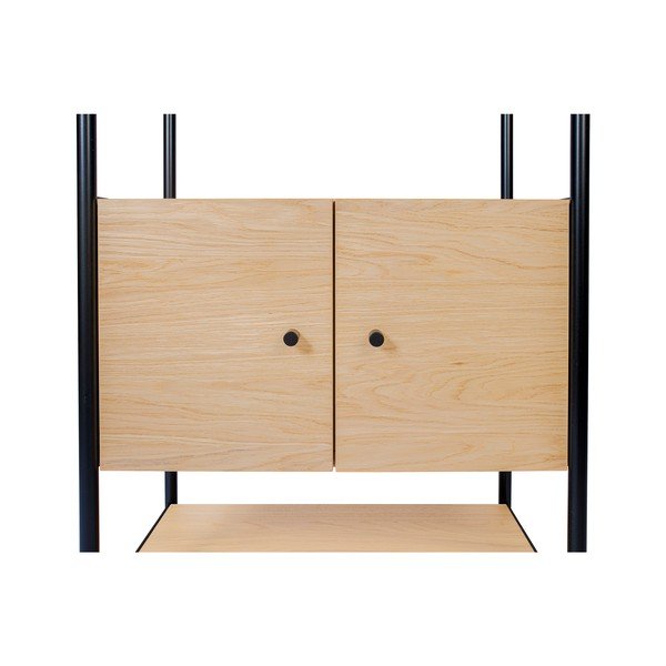 Černá knihovna v dekoru dubu 90x180 cm Jungend - Woodman-image-4