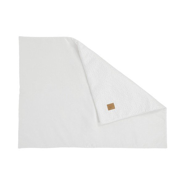 Bílá dětská deka z materiálu bouclé 100x77 cm – Meowbaby-image-1