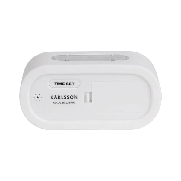 Bílý pogumovaný budík Karlsson Gummy-image-2