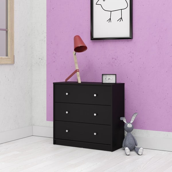 Černá komoda Tvilum May, 72 x 68 cm-image-1