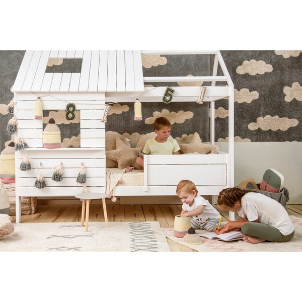 Modrý krémový pratelný ručně tkaný bavlněný koberec 120x160 cm Atlas Natural – Lorena Canals-image-1