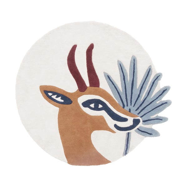 Dětský koberec ø 100 cm Gazelle – Lilipinso