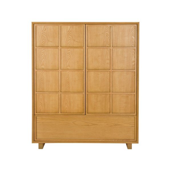 Skříňka z jasanového dřeva v přírodní barvě 100x120x45 cm Raster – Zuiver