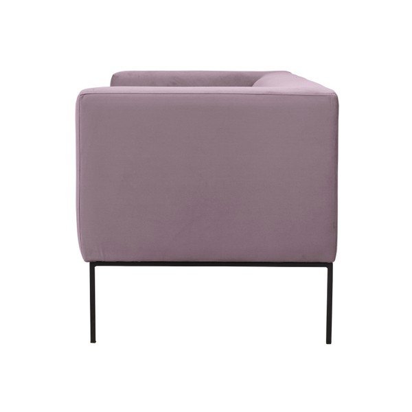 Půdrově růžová sametová pohovka Windsor & Co Sofas Neptune, 195 cm-image-3