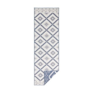 Modro-krémový venkovní koberec NORTHRUGS Malibu, 80 x 250 cm