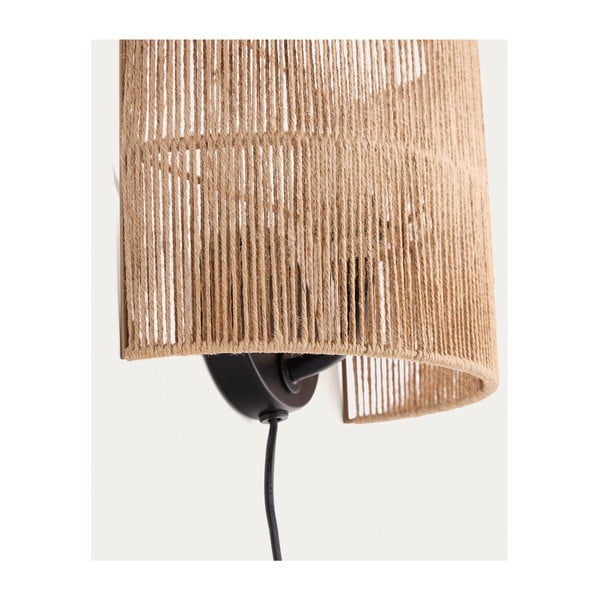 Nástěnné svítidlo v přírodní barvě Canar – Kave Home-image-2