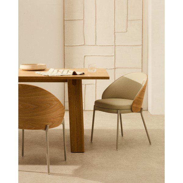 Krémová jídelní židle Eamy – Kave Home-image-1