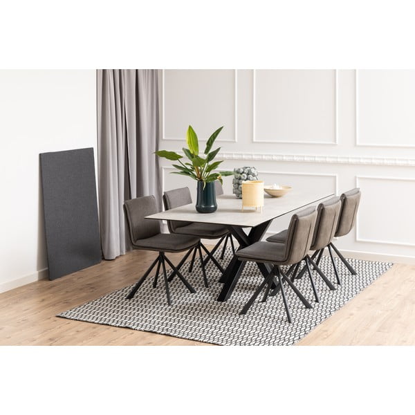 Šedá jídelní židle Flynn – Actona-image-2