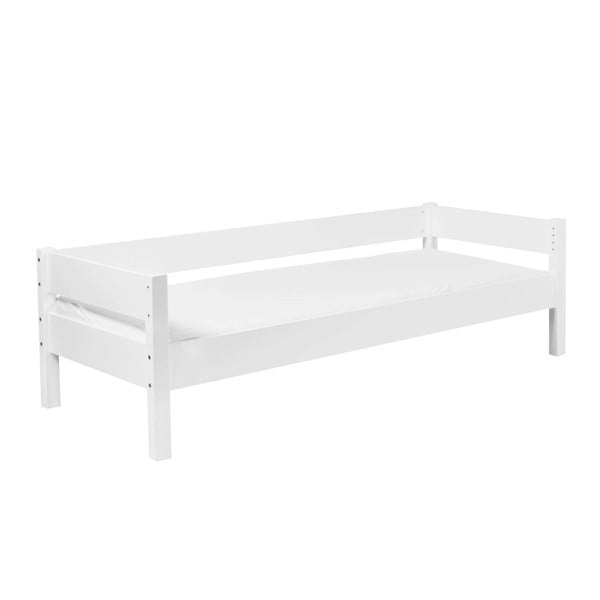 Bílá dětská jednolůžková postel z masivního bukového dřeva Mobi furniture Mia Sofa, 200 x 90 cm