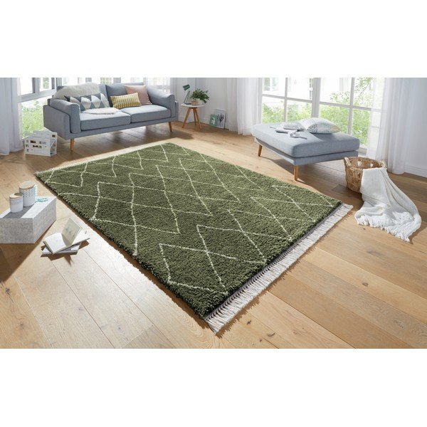 Zelený koberec Mint Rugs Jade, 80 x 150 cm-image-1