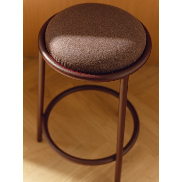 Vínová kovová barová stolička (výška sedáku 68 cm) Hogo – noo.ma-image-3