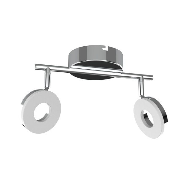 LED stropní svítidlo v leskle stříbrné barvě 27x16 cm Thema – Candellux Lighting-image-2