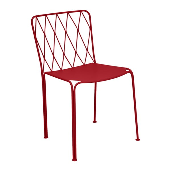 Červená zahradní židle Fermob Kintbury
