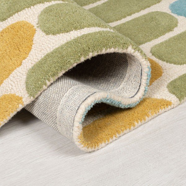 Žluto-zelený vlněný koberec Flair Rugs Fossil, 160 x 230 cm-image-1