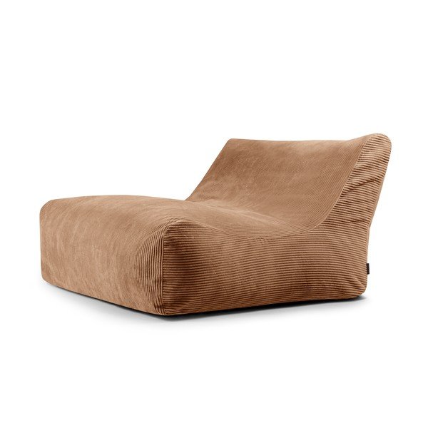 Hnědý manšestrový sedací vak Sofa Lounge – SLOWDOWN
