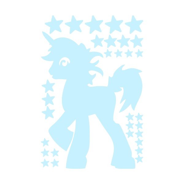 Svítící samolepka Fanastick Unicorn With Stars-image-1