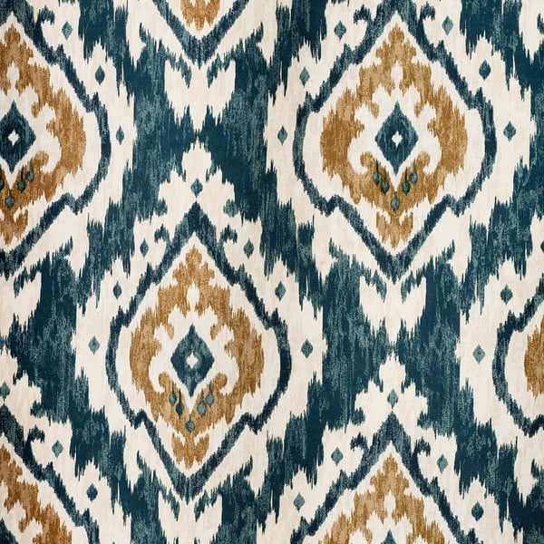 Modré závěsy v sadě 2 ks 117x137 cm Suri Geo – Pineapple Elephant-image-3