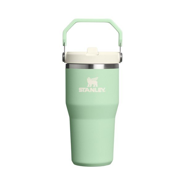 Šalvějově zelená termoska z nerezové oceli 600 ml IceFlow™ Flip Straw 2.0 Tumbler Pistachio – Stanley