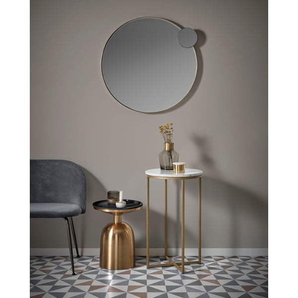 Odkládací stolek ve zlaté barvě Kave Home Physic, ø 37 cm-image-1