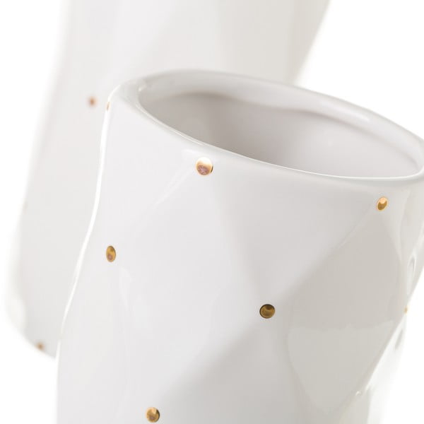 Bílá sada doplňků do koupelny Dottie – Casa Selección-image-1